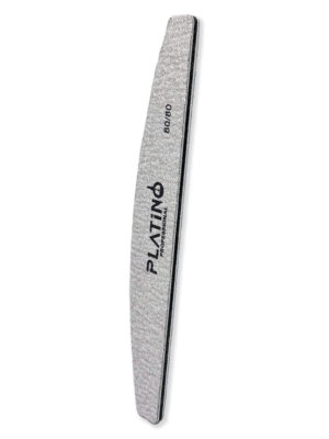 Pila Unghii Semiluna granulatia 80/80 Platino Professional