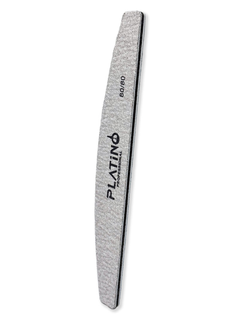 Pila Unghii Semiluna granulatia 80/80 Platino Professional